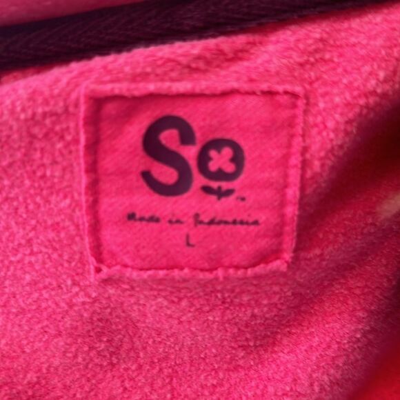 Pink zip up hoodie – size large - Picture 8 of 8